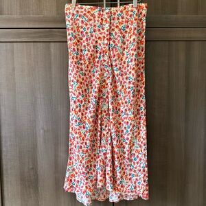 NWT Rails Rosetta Skirt in Red Posy, Floral Midi Skirt, Size S